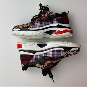 Jessica Simpson Speedey Leopard & Plaid Sneaker